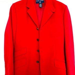 RALPH LAUREN Classic Red Jacket Sz 6